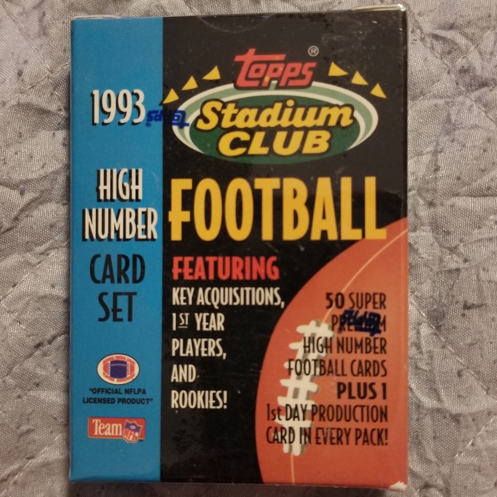 93 Topps Stadium club Football cards.